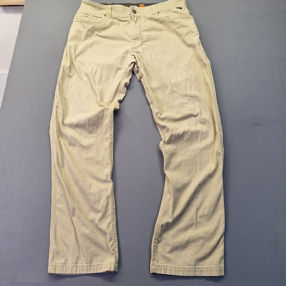 Howler Brothers Frontside 5-Pocket Trousers Khaki Tan Stretch Pants Mens 32x30